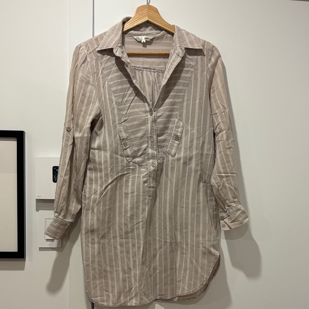 Solitaire Beige Striped Top